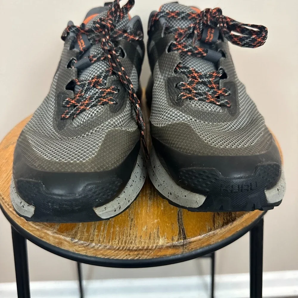 Kuru Atom Trail 103302120 Mens US 12 M Trail Running Shoes Gray Orange Sneakers
